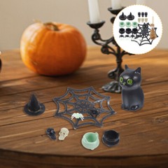 1 Set Miniature Halloween Things Decor Cake Decorations Home Mystery Crafts Hat