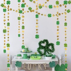 Cheerland St Patricks Day 4 Count (Pack of 1), Clover and Circle Garland
