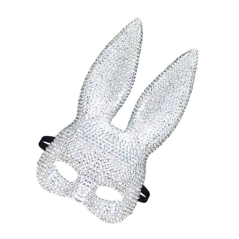 Realistic Rabbit Face Mask for Halloween Christmas Carnivals Fancy Dress Parties