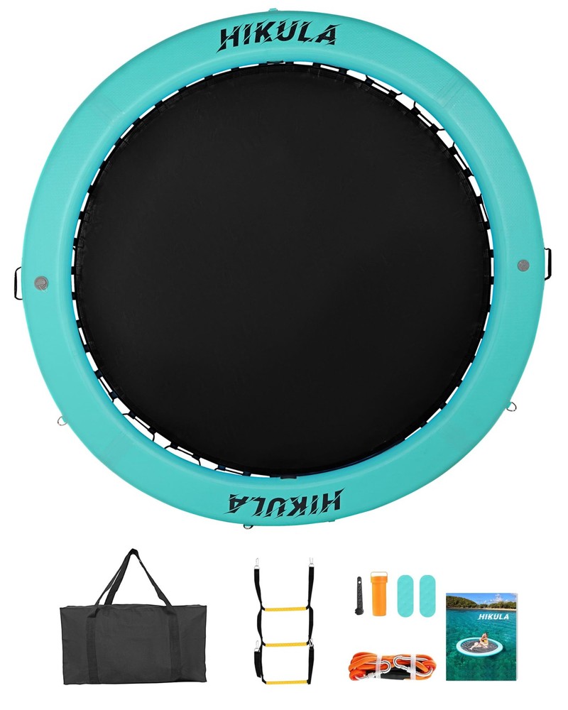 Inflatable Round Floating Ring – Water Hammock Dock, Sunmmer Mat Raft Platfor…