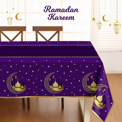 3 Pack Ramadan Table Cloth,Ramadan Decorations for Home,54″ X 108″ Eid