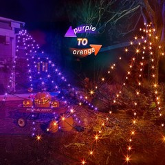 Halloween Decorations 16 Ft Spider Web Lights, Super-Realistic. MISSING PLUG .