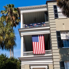 American 250th Anniversary Banner 300x60cm/10x2ft American Patriotic Flag USA 1