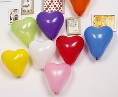 Pack of 100 Assorted Colors Love Heart Shaped 12 inch Latex Balloon for Home …