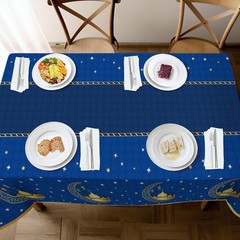 Childom 3 Pack Ramadan Table Cloth,Ramadan Decorations for Home,54″ x 108″ Eid M