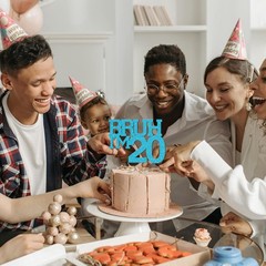 Blue Glitter Bruh I’m 13 Birthday Cake Topper Funny Boy Girl 13th Party Decor