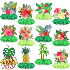 Adecortalk 12 Summer Hawaii Honeycomb Centerpieces