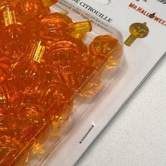 2 Packs Halloween Plastic Mini Light Bulbs Covers Trees Pumpkins Orange Purple