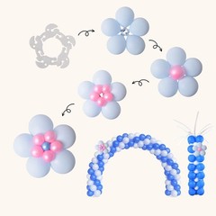 100PCS Balloon Arch Clips, Reusable Balloon Clips for Balloon Arch, Plastic B…