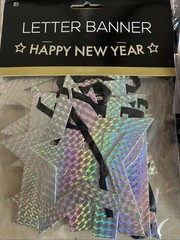 New Years Eve Party Supplies 2026~Black Gold Silver~Headbands Necklaces~156 Item