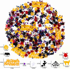 Halloween Table Scatter Confetti – Spiders, Pumpkins, Ghosts, and Bats