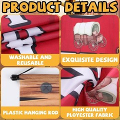 4 Pcs Western Cowboy Party Decorations Wild West Banner Howdy Yes Haw Welcome…