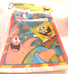Vintage Sponge Bob Birthday Party Supply Lot Invitations Cups Loot Gift Bags NOS