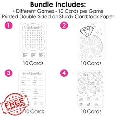 Big Dot of Happiness Wedding Kids Table Coloring Activity Cards, Wedding-Them…