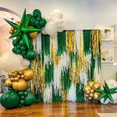 Awenztech 122pcs Dark Green Balloon Arch Kit, 18 12 10 5 inch Green Latex Bal…