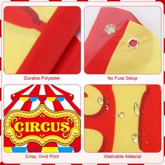 5 Pcs Carnival Circus Tent Decorations Set – Circus Theme Party Decorations w…