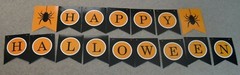 Halloween Party Decorations Supplies Orange Banner 3D Bats Stickers Favor LOT