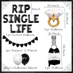 Rip Single Life Bachelorette Party Decoration Gothic Bachelorette Party Decor…