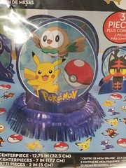 Pokemon Core Table Decorating Kit | Birthday Table Decor | Center Piece Pikachu