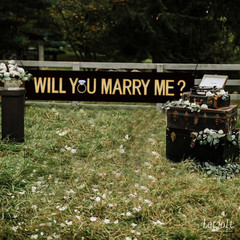 Proposal Banner Will You Marry Me Ring Banner 6Feet | Propose Decorations Suppli