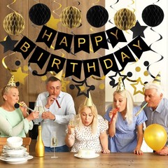meowtastic Birthday Decorations Happy Birthday Banner with Honeycomb Balls | …
