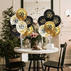 Perfect for Milestones: 50th Birthday Balloon Centerpieces Kit – Easy Assembly