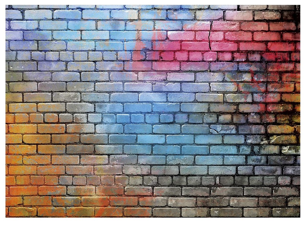 7X5FT Colorful Brick Wall Backdrop Photography Studio Props Photo Background …