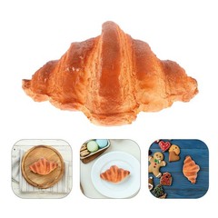 Artificial Fake Croissant Bread Model PU Realistic Mini Prop Bakery Decor