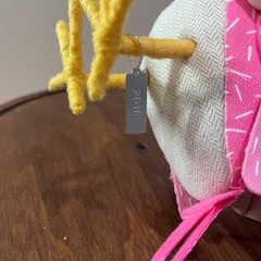 Target Spritz Featherly Friends Tulip Bird 2018 Spring Pink Easter Figurine Vtg