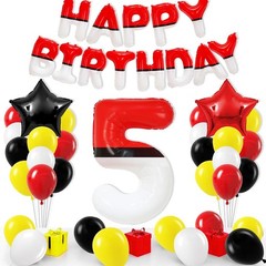 Cartoon Monster Red Black Yellow White Decorations Party Supplies Red And Bla…