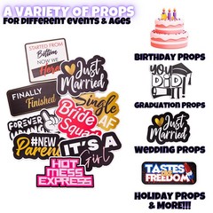 (Party Pack) Elevate Your Photo Booth Experience with Durable & Waterproof Ph…
