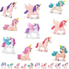 20 Pcs Unicorn Cake Toppers Miniature Unicorn Cupcake Toppers Tiny Flying Hor…