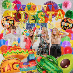 Cinco De Mayo Party Decorations, Mexican Themed Party Supplies Papel Picado Bann