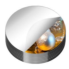 18 PCS 12 Inch Round Acrylic Mirrors Tray Candle Plates Centerpieces Decor