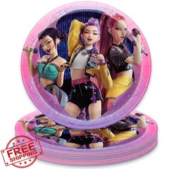 Unique KPop Demon Hunters Paper Plates 16 Pack