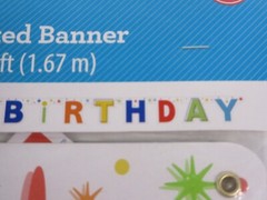 Way to Celebrate! Multicolor Happy Birthday Banner 5.5ft New