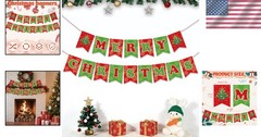 Reusable Merry Christmas Photo Backdrop – 7.48″ x 393″ for Cheerful Celebrations