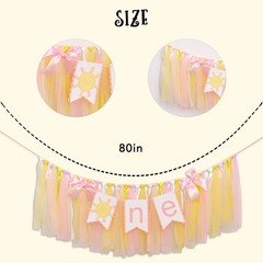 Sunshine High Chair Banner 1st