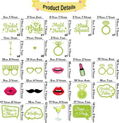 Margs And Matrimony Bachelorette, 65 Pcs Margs And Matrimony Decorations, Margar