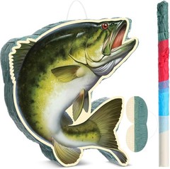 Fishing Birthday Party Decorations Fish Piñata Fish Shaped Piñata with Blindf…