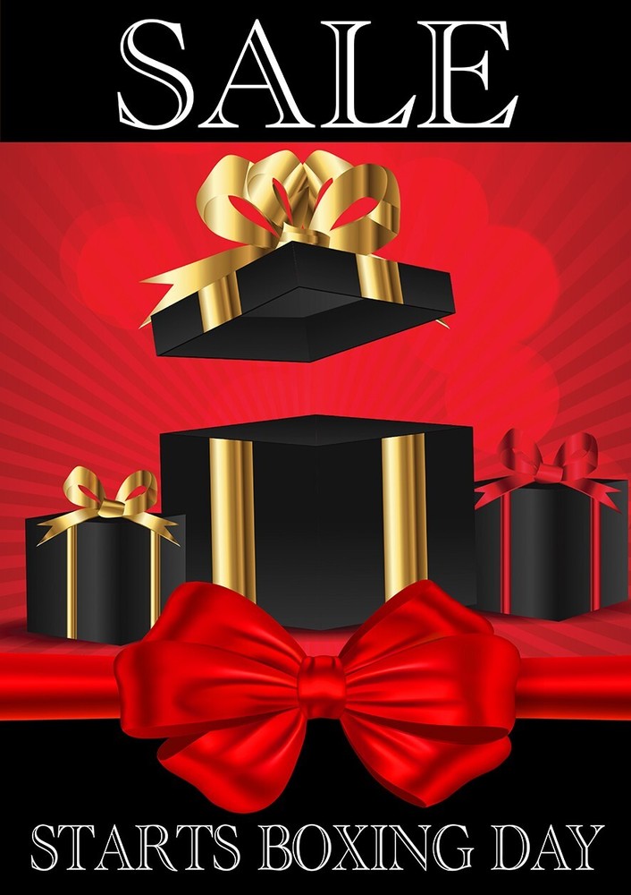 Boxing Day Sale Now On Poster Retail Shop Business Large & Small Posters Print