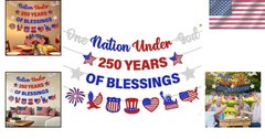 Celebrate Independence Day with this 4th of July Lightweight Glitter Banner