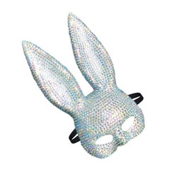 Realistic Rabbit Face Mask for Halloween Christmas Carnivals Fancy Dress Parties