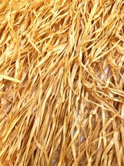 (4) Luau Party 9ft x 29in Grass Table Skirts Gold Silk Flowers Tiki Bar Tropical