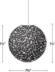 Paper Lanterns for Parties, Indoor Outdoor Hanging Decor, Black