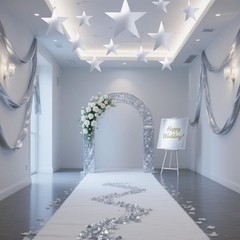120 PCS Silver Star Cutouts 6 Inch Cardboard Decorations Bulletin Board DIY