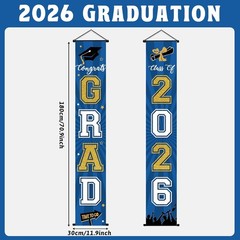 2026 Graduation Party Banner Set – Lightweight, Fade Resistant, & Stylish Decor