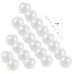 1set White Fake Pearl Hanging Strand Chain – 2.2 Inch Giant Round Pearl Ball