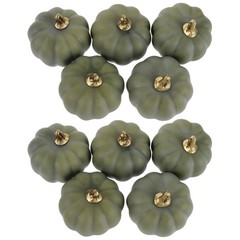 10 Pcs Thanksgiving Pumpkin Decor Artificial Pumpkins Decorations