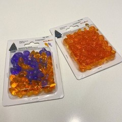 2 Packs Halloween Plastic Mini Light Bulbs Covers Trees Pumpkins Orange Purple